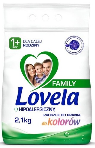 Lovela Family Hypoallergenic washing powder for colours 2.1 kg