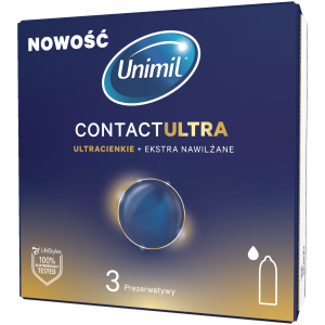 Unimil Thin Condoms Contact Ultra 3 pcs.