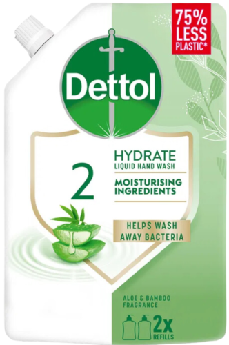 Dettol Liquid Soap Gentle Aloe and Bamboo - Refill for pump 500 ml