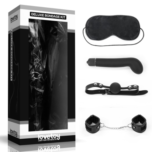 Lovetoy BDSM DELUXE BONDAGE KIT (mask, handcuffs, ball, vibrator)
