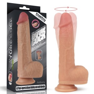 Lovetoy dildo DUAL LAYERED SILICONE ROTATING ANTHONY 8.5"