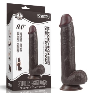 Lovetoy dildo SLIDING SKIN DUAL LAYER DONG 9.0''