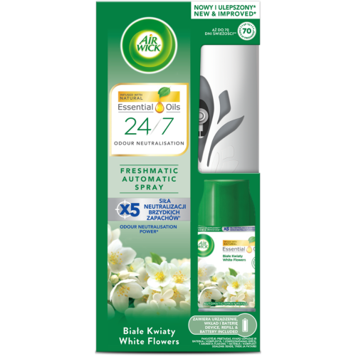 Air Wick Automatic air freshener and refill White Flowers 250 ml