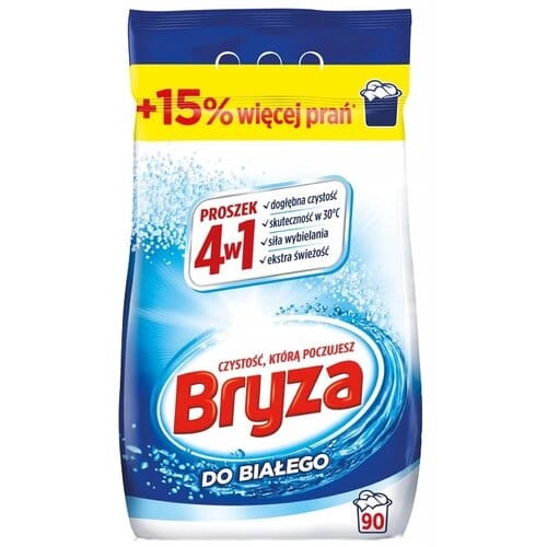 Bryza Spring Freshness 4in1 Washing powder for whites 5.85 kg (90 washes)