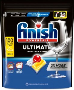 Finish Quantum Ultimate Lemon All In 1 Dishwasher capsules 1040 g (100 pieces)