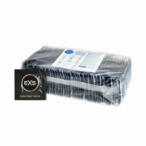 EXS Rightway Gold gold thin moistened condoms 100 pcs. 