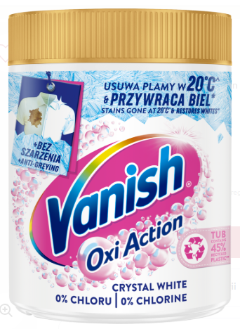Vanish Oxi Action White Fabric stain remover powder 470 g