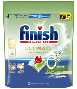 Finish Ultimate 0%  Dishwasher capsules (45 pieces)