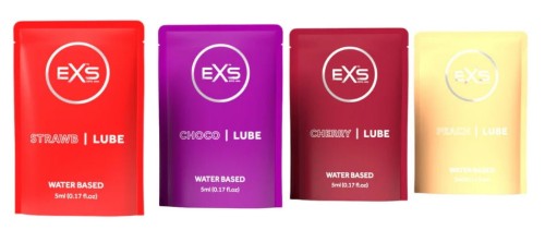 EXS Intimate gel Strawberry Cherry/Peach/Chocolate 100 x 5 ml