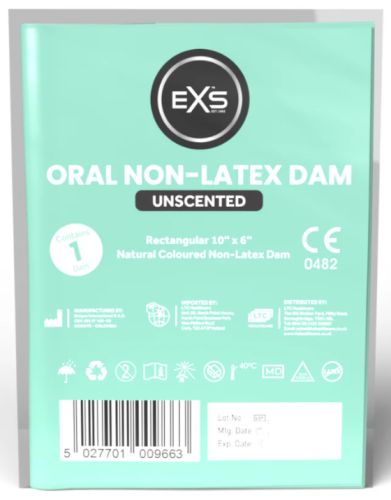 EXS Oral Non-Latex oral rubber dam 1 piece