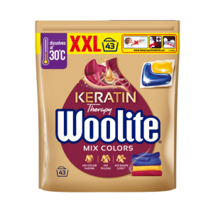 Woolite Keratin Therapy Keratin laundry capsules for colors 43 pcs.