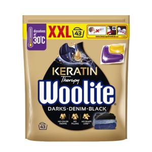 Woolite Keratin Therapy Laundry capsules for black and dark colors jeans 43 pcs.