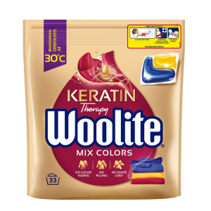 Woolite Keratin Therapy Keratin laundry capsules for colors 33 pcs.