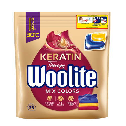 Woolite Keratin Therapy Keratin laundry capsules for colors 33 pcs.