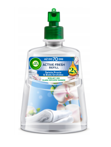 Air Wick Active Fresh Fresh Laundry & White Orchid refill 228 ml 
