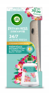 Air Wick Active Fresh Automatic air freshener with water-based formula and refill Blooming Freesia & Eucalyptus 228 ml