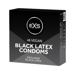 EXS Black Latex Black condoms  Latex 48 pcs