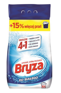 Bryza 4-in-1 Laundry detergent for whites 6.825 kg