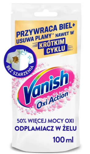 Vanish Oxi Action Gel stain remover for whites 100 ml sachet