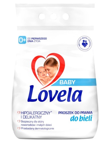 Lovela Baby Hypoallergenic laundry detergent for whites, 2.7 kg (27 washes)
