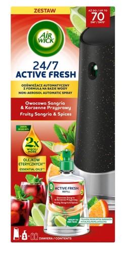 Air Wick Active Fresh Automatic Air Freshener Fruity Sangria & Spicy Spices 228 ml - Set