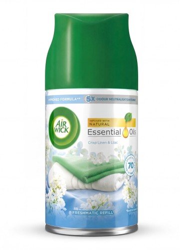 Air Wick Automatic Air Freshener Crisp Linen & Lilac - Spray Refill 250 ml