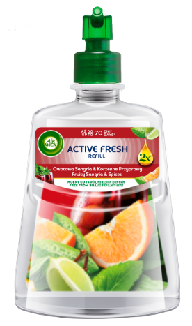 Air Wick Active Fresh Fruity Sangria & Spicy Spices 228ml - Refill