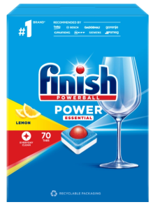 Finish Power Essential Lemon All-in-1 Dishwasher Tablets, 70-count