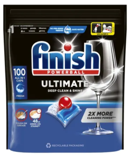 Finish Ultimate Fresh All-in-1 Dishwasher Tablets 100 tablets