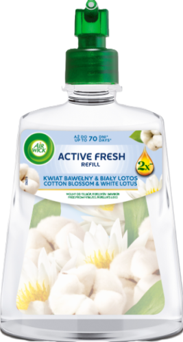 Air Wick Active Fresh Cotton Blossom & White Lotus 228ml - Refill