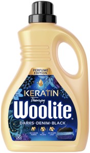 Woolite Keratin Therapy Perfume Edition Laundry Detergent for Blacks, Dark Colours and Jeans, 1.8L 