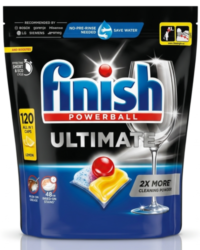 Finish Ultimate Lemon All-in-1 Dishwasher Tablets, 1548 g (120 tablets)