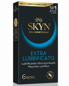 Skyn Extra Lubrificato: Extra-Lubricated Latex-Free Condoms 6 pcs