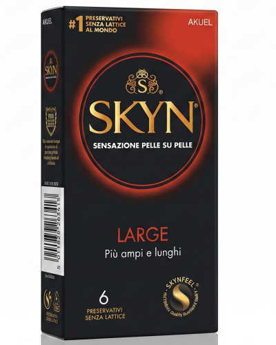 Akuel Skyn Large Latex-Free Condoms Large Size 6 pcs