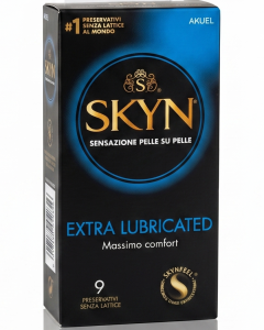 Akuel Skyn Extra Lubricated Latex-Free Condoms Extra Lubricated 9 pcs
