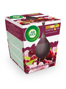 Air Wick Essential Oils scented candle Mountain Berry Blossom 105g