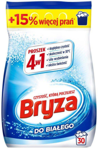 Bryza 4-in-1 Laundry Powder for Whites 1.95 kg 30 washes