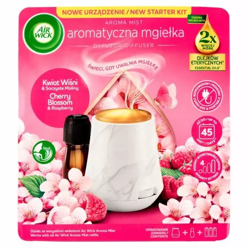 Air Wick Fragrance Mist: Cherry Blossom & Raspberry 20 ml – Set