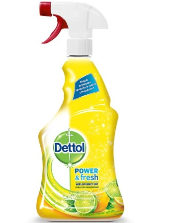 Dettol Power&Fresh Multifunctional Antibacterial Surface Spray Lemon 500ml