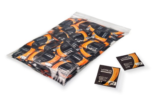 Vitalis Ribbed Condoms  100's