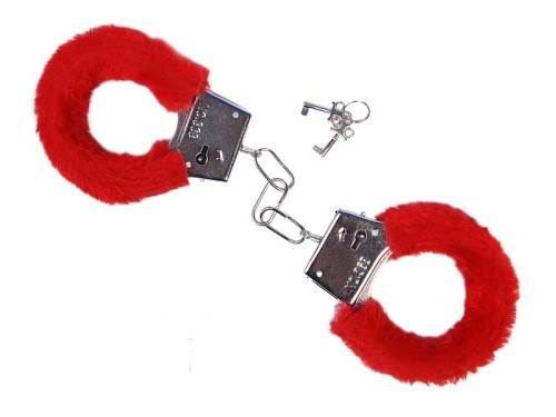 Plush Play Handcuffs Red