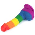 Lovetoy PRIDER LGBT rainbow dildo 8"