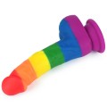 Lovetoy PRIDER LGBT rainbow dildo 8"