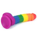 Lovetoy PRIDER LGBT rainbow dildo 8"