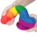 Lovetoy PRIDER LGBT rainbow dildo 8"