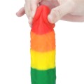 Lovetoy PRIDER LGBT rainbow dildo 8"