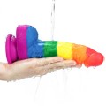 Lovetoy PRIDER LGBT rainbow dildo 8"
