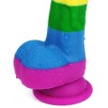 Lovetoy PRIDER LGBT rainbow dildo 8"