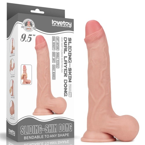 Dildo 9.5'' Sliding - Skin Dong