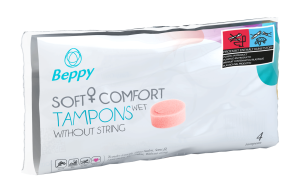 BEPPY SOFT + COMFORT TAMPONS WET (4PCS.)